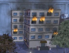 The Hellions set fire to a building in Steel Canyon